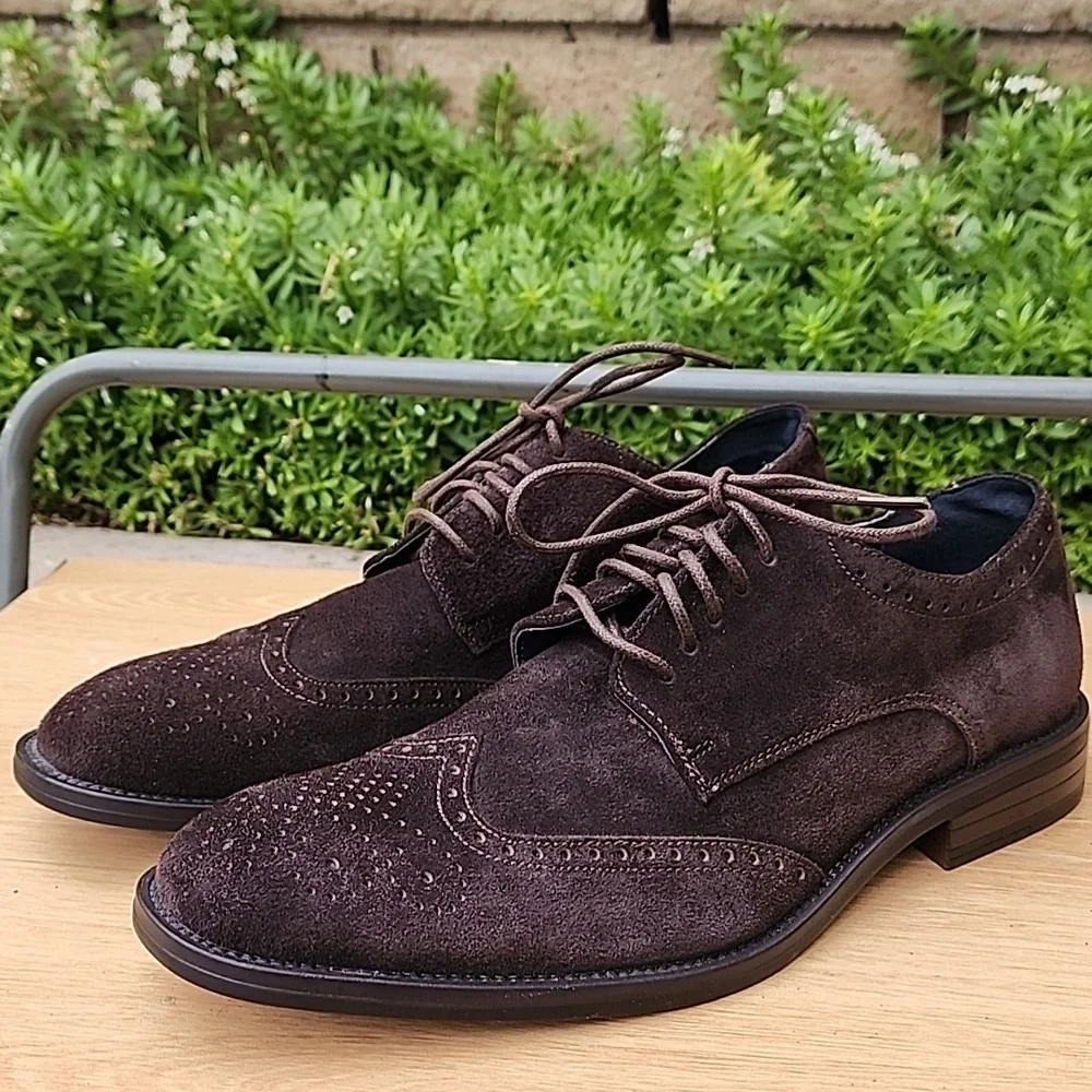 JOSEPH ABBOUD Ralph Wingtip Men's Oxford Shoe Size 9.5